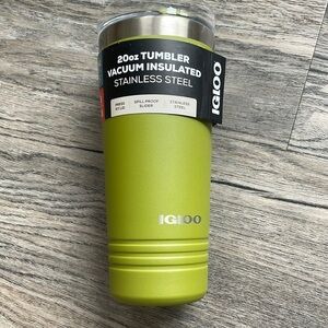 NWT Olive Lime Green Thermal Insulated Coffee Mug, Timber, with lid, 20 ounces